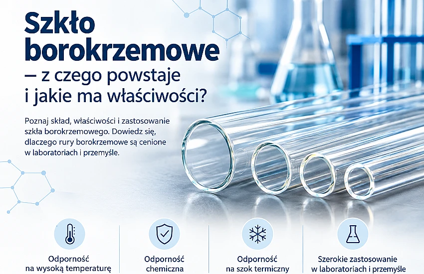 Z czego wykonuje się szkło borokrzemowe i skąd wynikają jego właściwości?